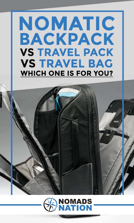 nomatic travel pack vs backpack