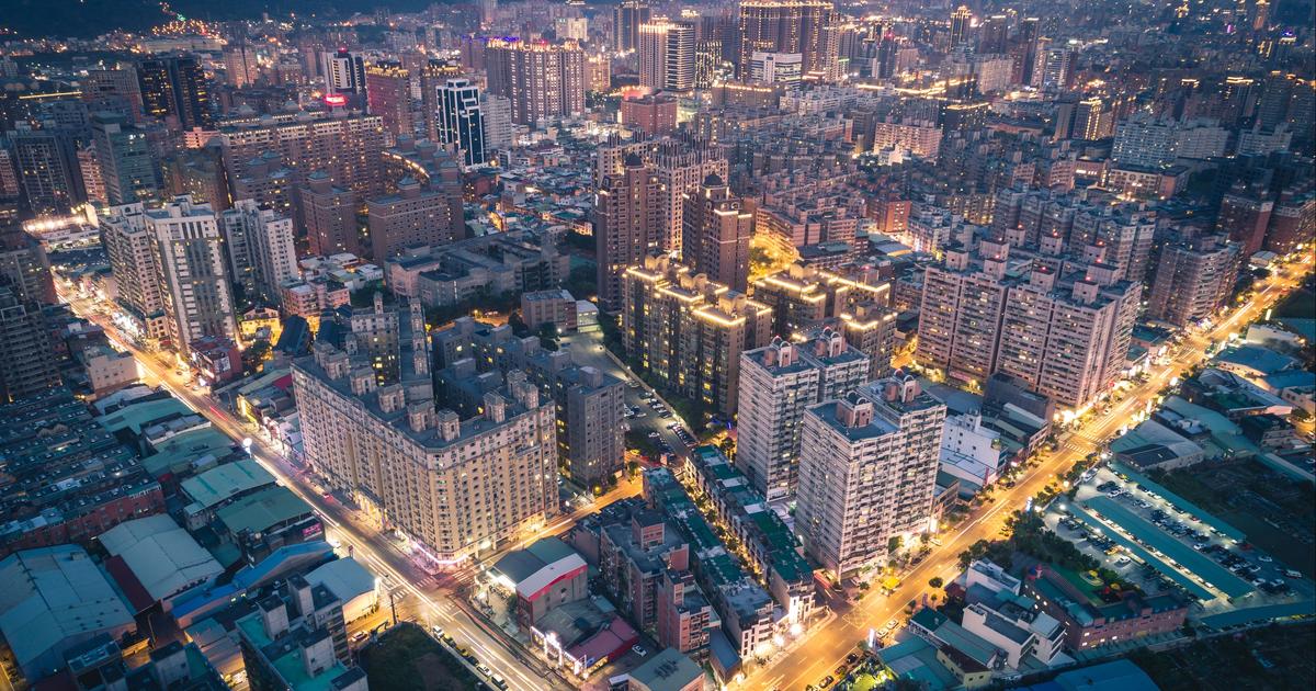 Taoyuan City aerial view