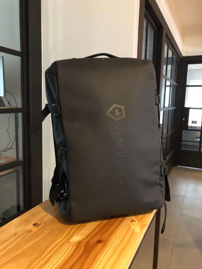 Front view of the WANDRD HEXAD Access Duffel Backpack